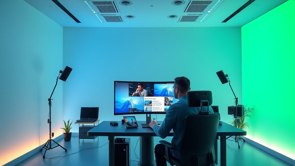 Redactor trabajando en su contenido